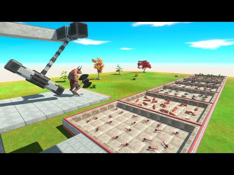 Feeding Giant Invertebrates - Animal Revolt Battle Simulator