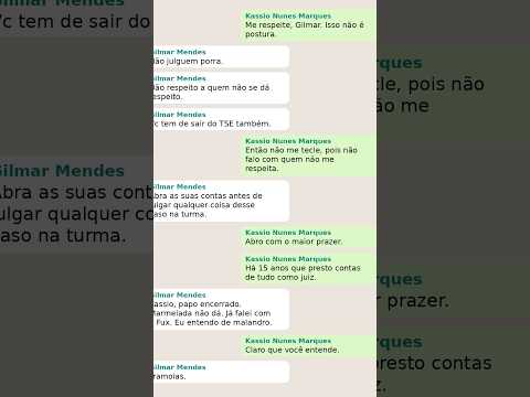 Mensagens revelam bastidores da briga entre ministros do STF