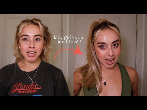 my 3 minute ponytail routine