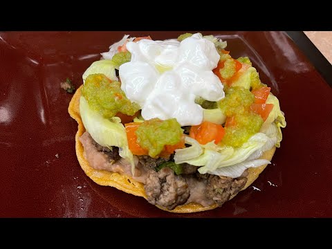 How To Make QUICK And EASY Ground Beef Tostadas!