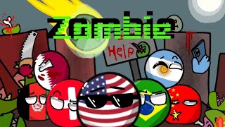 country Balls animation (batte with zombies) #animation #countryballs #memes