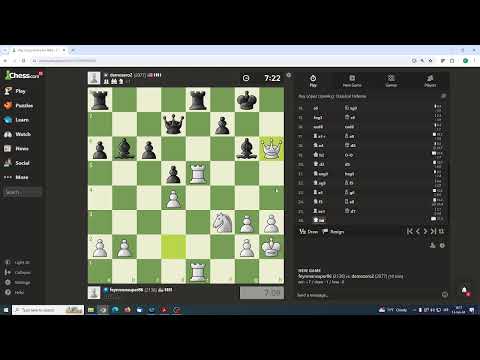 Rapid partija na 10 min. Španska partija. Sve na napad.