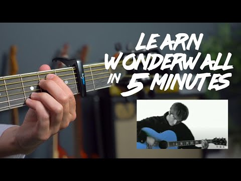 Wonderwall INTRO 5 Levels If Difficulty - LEARN IT IN 5 MINUTES!