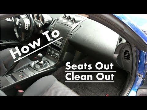 How to get the smell out of your interior - Seats Out Clean Out Nissan 350z