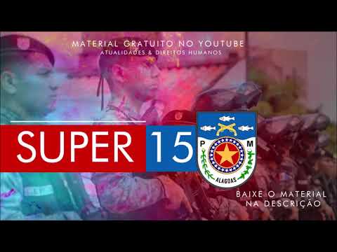 PMAL 2018 | BAIXE SUPER 15 QUESTÕES ESPECIAIS CESPE [ATUALIDADES E DIREITOS HUMANOS]