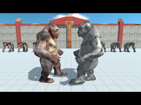 Goro the Giant vs Silver Goro the Giant- Animal Revolt Battle Simulator