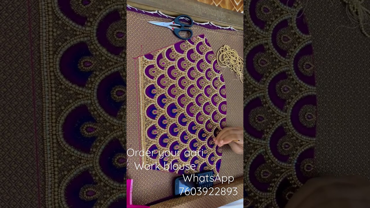 Aari Work blouse designs 👌 Work blouse design #aariwork #blousedesign #onlineshopping #tamil