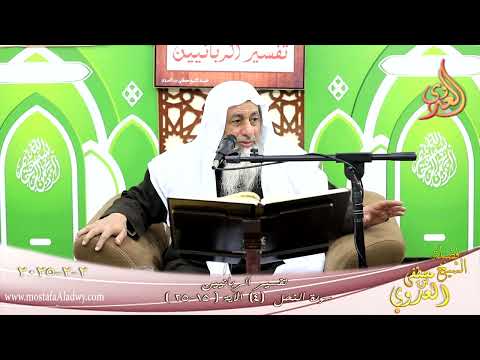  تفسير الربانيين ـ سورة النحل ( 4 ) الآيات 15-25 وألقى في الأرض رواسي أن تبيد بكم ـ شيخ مصطفى العدوي 