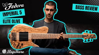 Video thumbnail for Bass Review: Fodera Imperial 5 Elite Olive (ft. @DavidVause) by SlapStore
