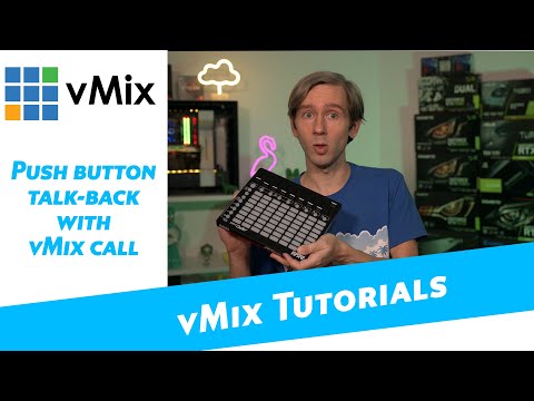 Creating a talk-back channel for vMix Call with shortcuts and controllers.
