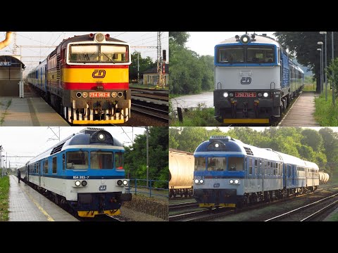 Sp vlaky směr Pálava/Podyjí s 754 vs. 854 (2013 - 20) + měnící se Sedlec, Střelice a 754.016/049/062