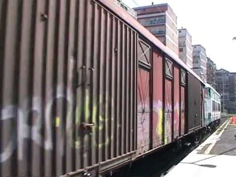 E655.453 in partenza con l' MI 67566 Maddaloni Marcianise - Bologna Cabina San Donbato