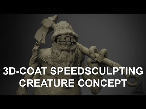 Creature creation in 3D-Coat. Render in Keyshot.