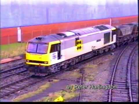 Warrington Bank Quay Class 20/31/47/60 on MGR trains with new class 60 on driver training.