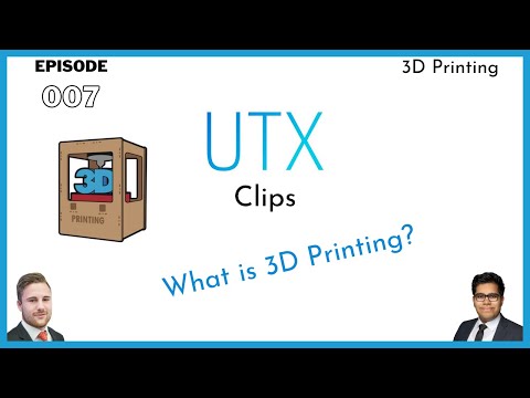 A short introduction to #3Dprinting | UTX Clips (Episode 007)