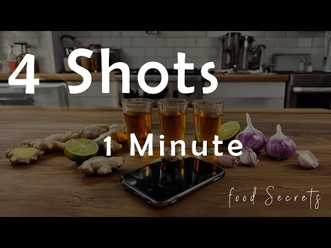 4 ricette di shot di zenzero + lista della spesa automatica – app Food Secrets