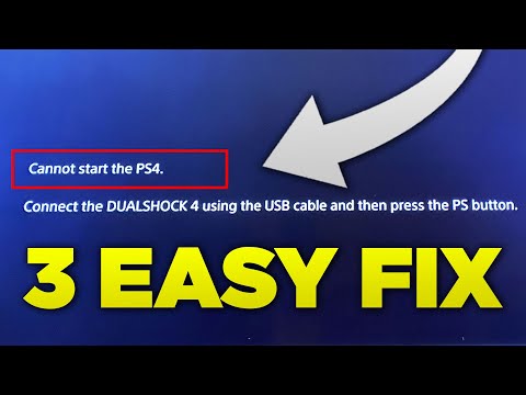 ✔️ FIX CANNOT START THE PS4 | BEST METHODS 2021