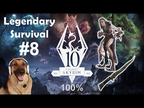 Skyrim Anniversary Edition Legendary Survival 100% - Nettlebane and the Hagraven - Ep 8