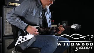 Video thumbnail for Gibson Custom Shop Kirk Hammett 1979 Flying V  - Murphy Lab Aged - #151 of 200  •  SN: KH 151 by Wildwood Guitars