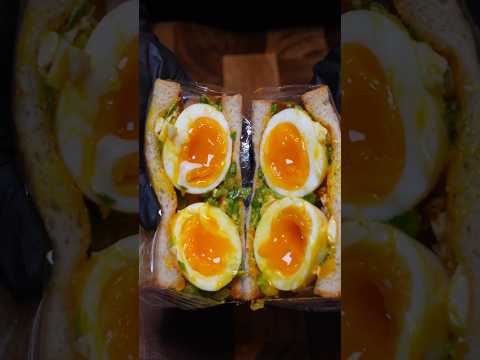 🔥 🥪 [OFFICE BREAKFAST HACK] Runny Egg Sandwich 30g Protein! Lose Weight Eating FULL (2025Meal Prep)