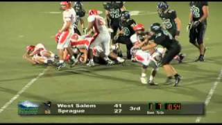 preview picture of video 'Big Hits From West Salem vs Sprague High School Football 10/9/09 from KWVT TV'