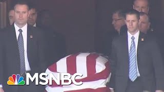 Body Of George H.W. Bush Being Transported For Funeral Ceremonies | Hallie Jackson | MSNBC