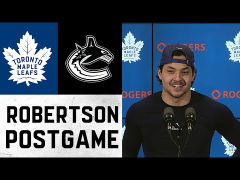 Nick Robertson Post Game ' Toronto Maple Leafs vs Vancouver Canucks ' March 5, 2022