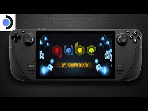 Q.U.B.E. 10th Anniversary Epic Game Store Steam Deck Handheld Gameplay