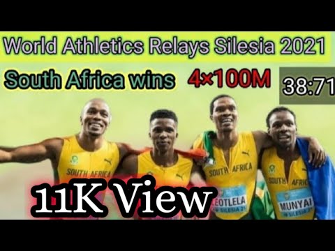 World Athletics Relays Silesia 2021 || 4×100M Men's Final Run ||
