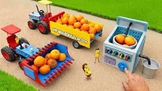 DIY Tractor making Rotary Orange Washing Machine | Mini Farm Machines | HP Mini DIY Tractor