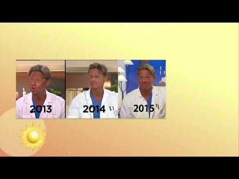 Trumvirvel: Doktor Mikael visar upp årets heta solbränna - Nyhetsmorgon (TV4)