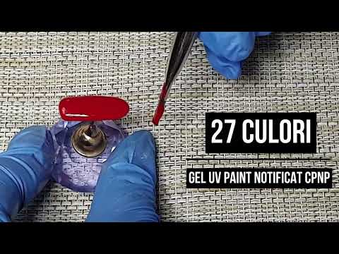 Gel UV Paint Rosu Cardinal Ultra Pigmentat HotNails 5ml HN623 Notificat CPNP