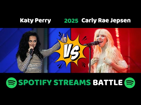 Katy Perry vs Carly Rae Jepsen | TOP 100 Spotify 2025