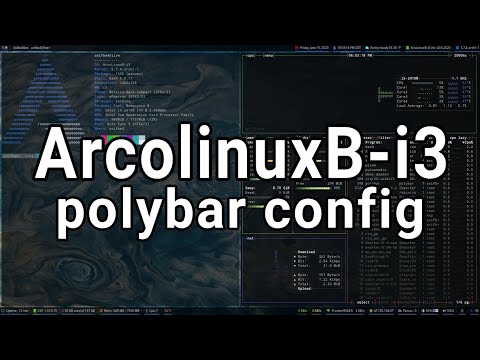 Arcolinux i3wm with Ploybar