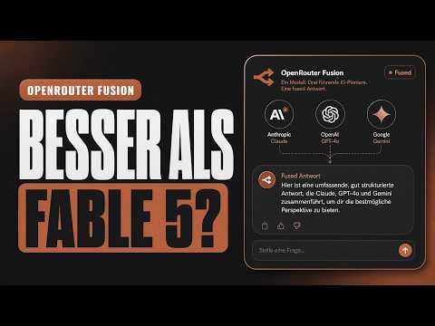 Video Thumbnail: Besser als Fable 5? Ein KI-Modell-Team mit OpenRouter Fusion schlägt die besten KIs | Praxistest