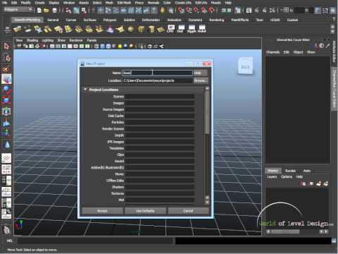 Maya Beginner Basics 10/10: How to Set Up New Project [Tutorial #10]