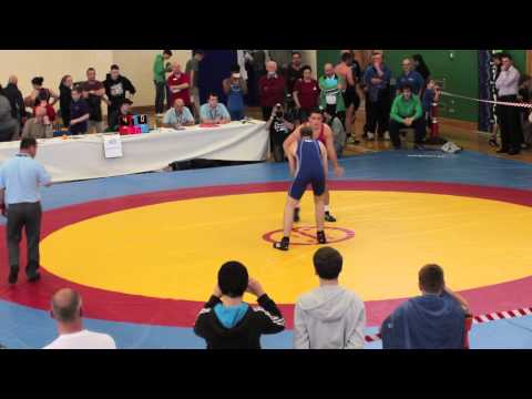 Soslan Tuaev (IRE) vs Filip Rybicki (NI), 84kg - British Juniors Wrestling Championships 2013