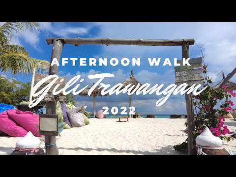 Afternoon walk: Gili Trawangan main street, Summer 2022. Eastern beach, from north tip to south.