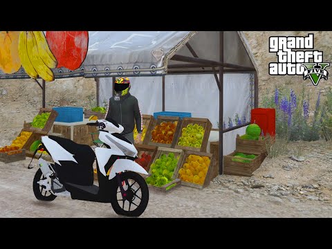 SUNMORI TUKANG BUAH HONDA VARIO 125cc MODIF PELAJAR KENCANG - GTA V MOD INDONESIA EPISODE SPESIAL