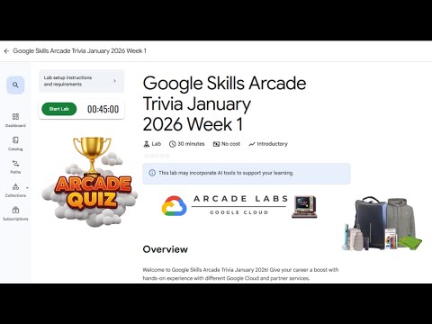 Google Skills Arcade Trivia January 2026 Week 1| GOOGLE ARCADE JAN 2026 #qwiklabs