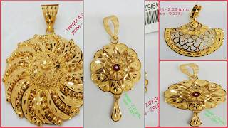 Gold Pendant Designs With Weight and Price  Latest