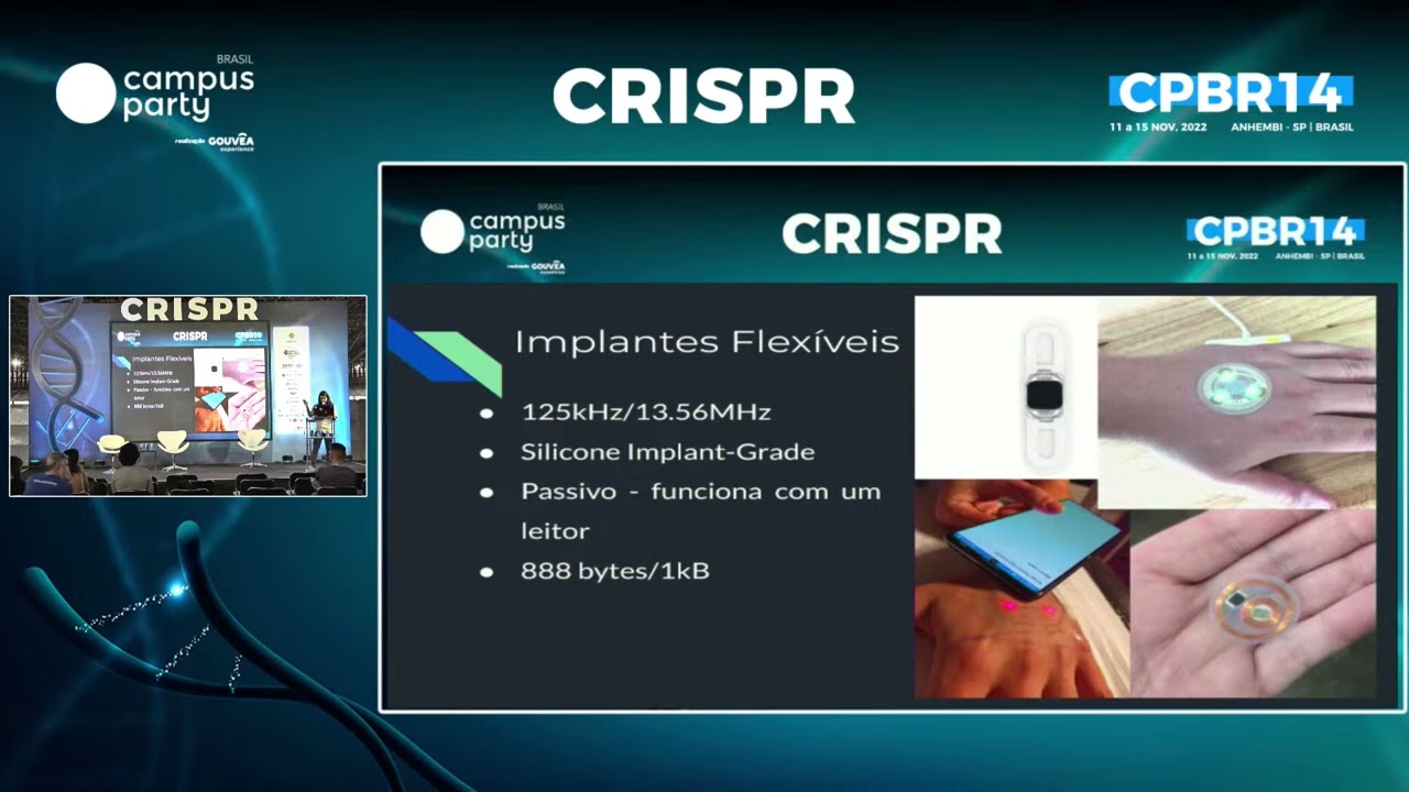 Implante NFC LED Flex - Seu corpo como ambiente de teste - Palco : Crispr #CPBR14 - 12/11/2022