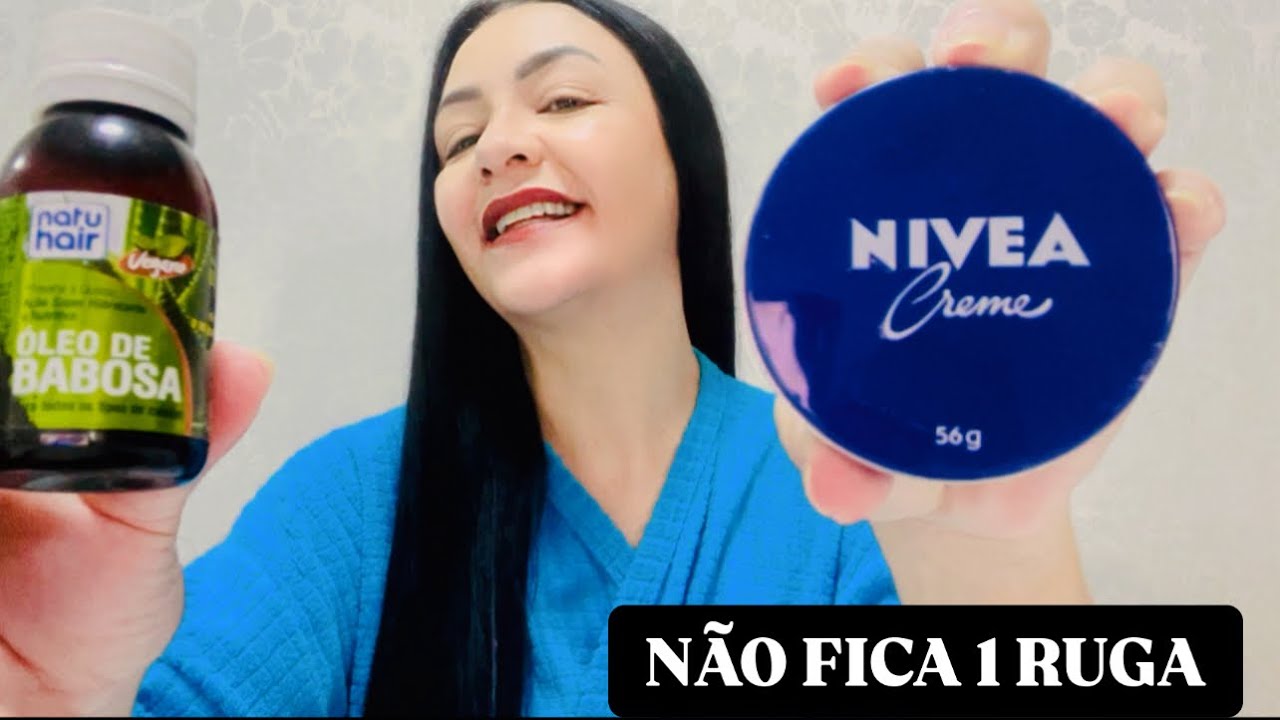 PASSOU ESTICOU😳MISTURE NO CREME NÍVEA Q NÃO FICA 1 RUGA…