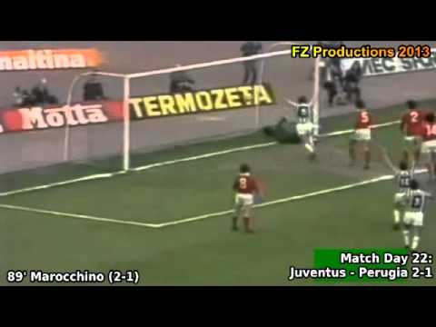 Serie A 1980-1981, day 22 Juventus - Perugia 2-1 (Marocchino goal)