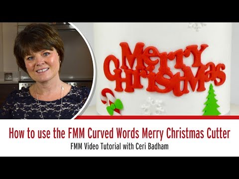 MERRY CHRISTMAS - Curved Words icing cutter set MERRY CHRISTMAS - Curved Words icing cutter set