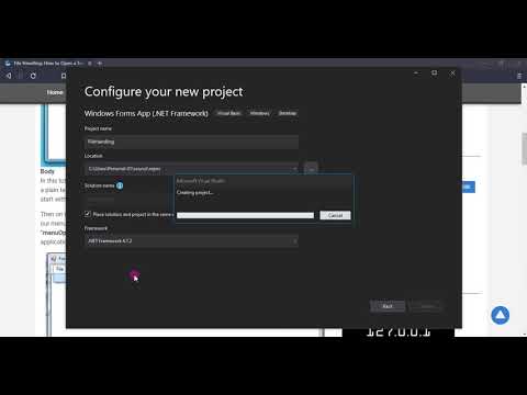 How to Open a Text File in Visual Basic NET Tutorial demo
