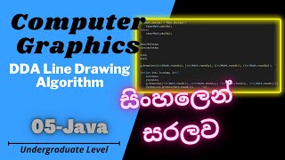 5 - DDA Line Drawing Algorithm Theory and Practical