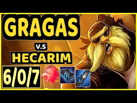 DJOKO (GRAGAS) vs HECARIM - 6/0/7 KDA JUNGLE CHALLENGER GAMEPLAY - EUW