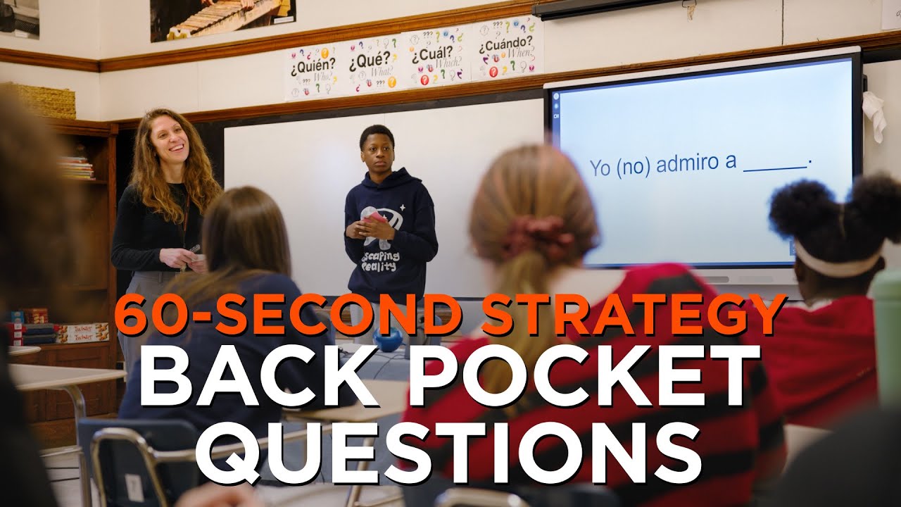 60-Second Strategy: Back Pocket Questions