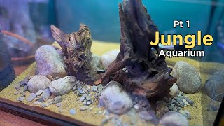 How to: Pt 1 Hardscape. I built a nano Jungle Aquascape (No C02 Walstad Style Aquascape Tutorial)